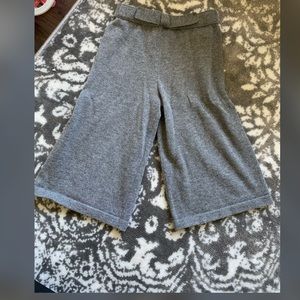 Wide leg charcoal pants